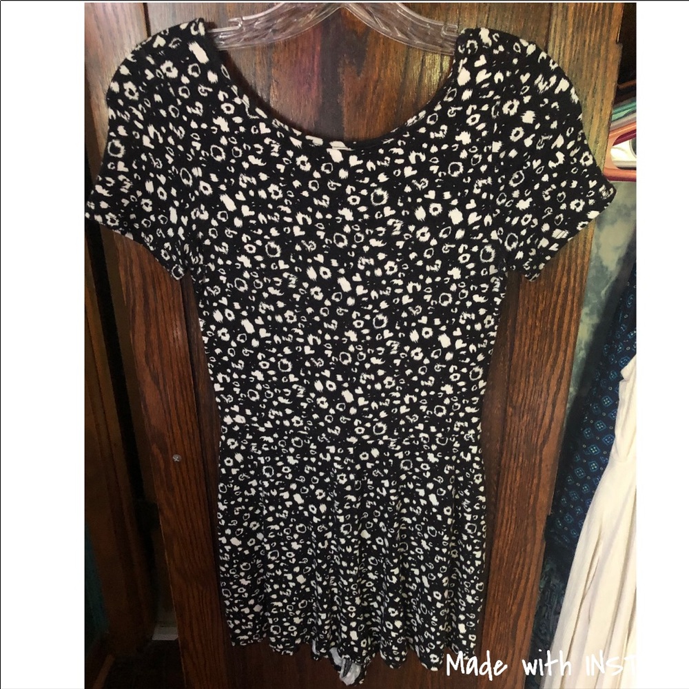 Cheetah print romper